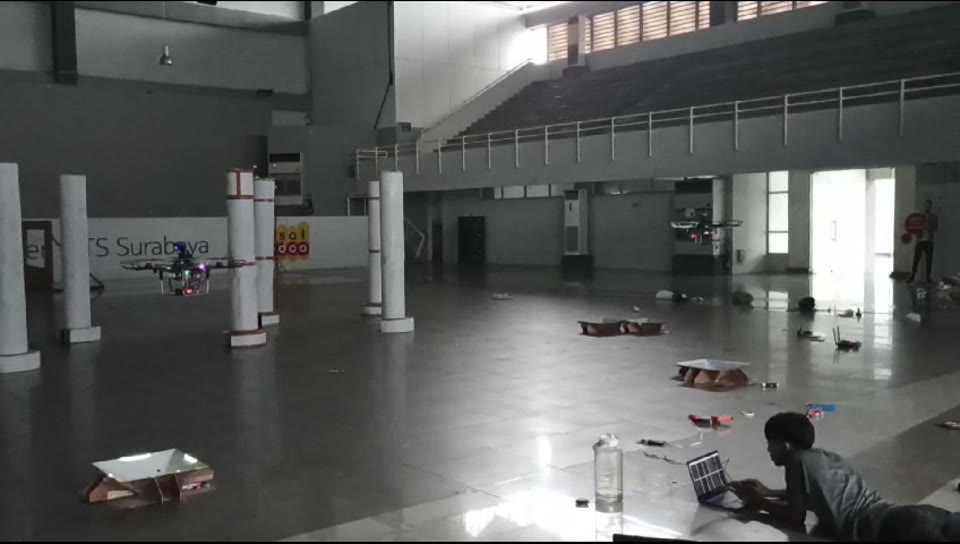 Two drones during a SAFMC D2 team trial